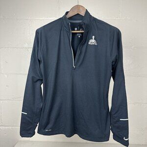 Superbowl XLVIII (48) Nike Dri-Fit 1/4 Zip Football Shirt Womens Size Large